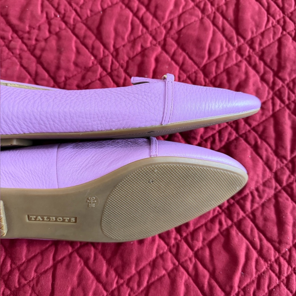TALBOTS FRANCESCA CHAINLINK DRIVING MOCCASINS - PEBBLED LEATHER SIZE 9.5 - Picture 10 of 11
